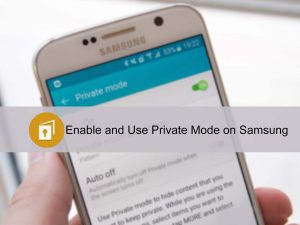 Private mode