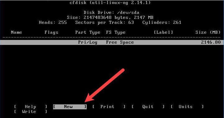 New Partition