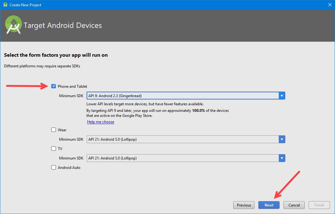 Target Android Devices